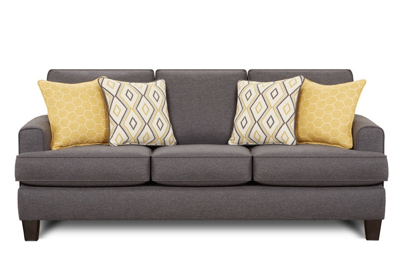 Southern Home Furnishings - Maxwell Gray Sofa - 2600 Maxwell Gray Dijon - GreatFurnitureDeal