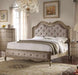 Acme Furniture - Chelmsford Beige Fabric & Antique Taupe Eastern King Bed - 26047EK - GreatFurnitureDeal