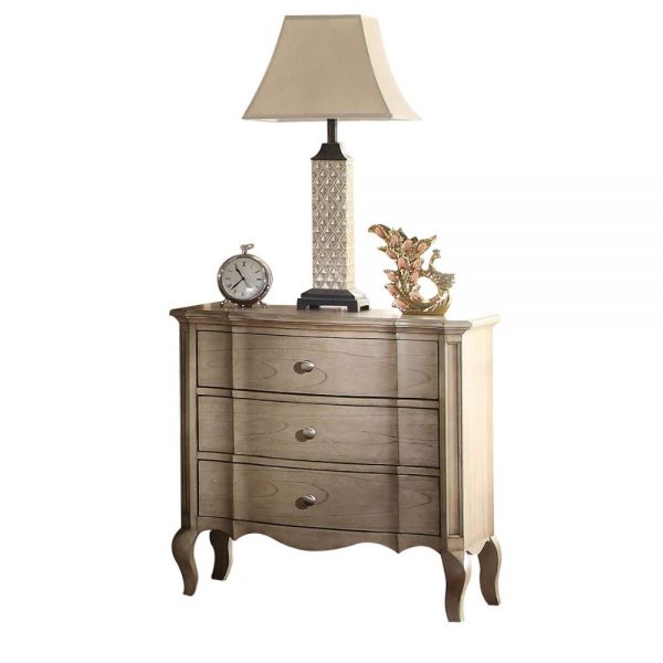 Acme Furniture - Chelmsford Antique Taupe Nightstand - 26053 - GreatFurnitureDeal