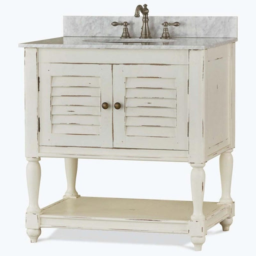 Bramble - Cottage Guest Vanity W- Sink & Marble Top - 26076 - GreatFurnitureDeal
