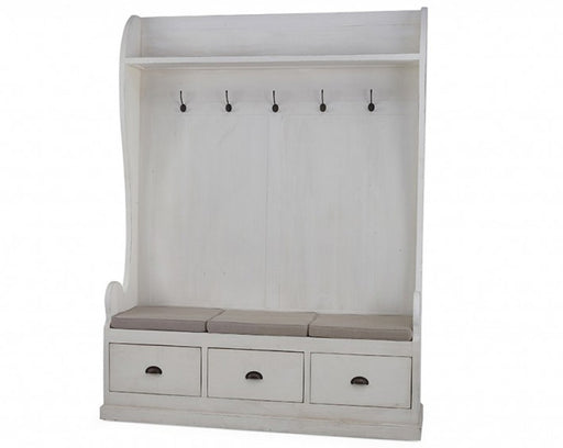Bramble - Lincoln Hall Stand in White - 26096 - GreatFurnitureDeal