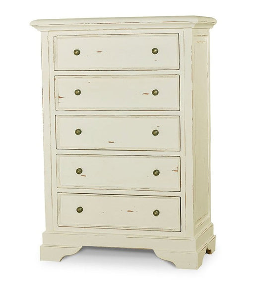 Bramble - Huntley 5 Drawer Chest in White Harvest - BR-26144WHD - GreatFurnitureDeal