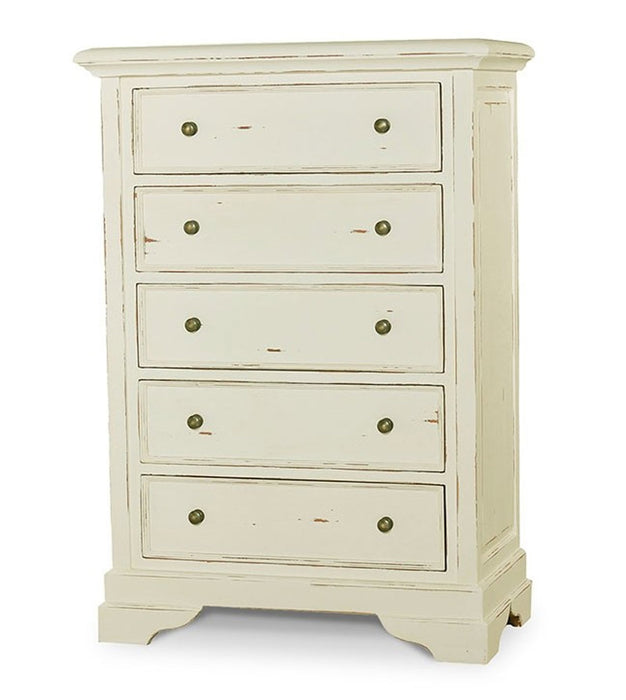 Bramble - Huntley 5 Drawer Chest in White Harvest - BR-26144WHD