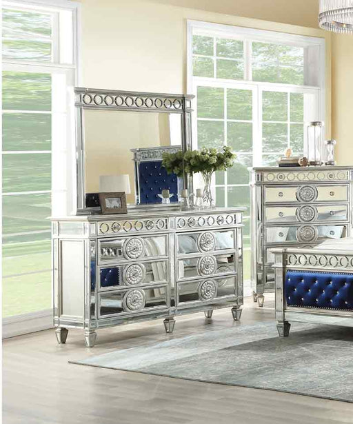 Acme Furniture - Varian Mirrored Dresser with Mirror - 26154-55 - GreatFurnitureDeal