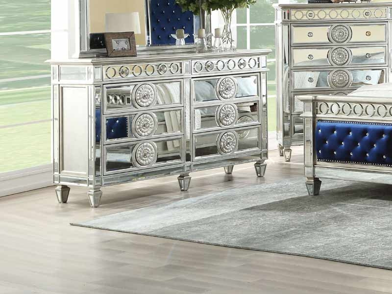 Acme Furniture - Varian Mirrored Dresser - 26155