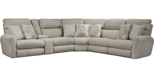 Catnapper - McPherson 6 Piece Reclining Sectional in Buff - 2616-19-14-18-15-17 - GreatFurnitureDeal