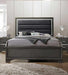 Acme Furniture - Carine II Fabric & Gray Eastern King Bed - 26257EK