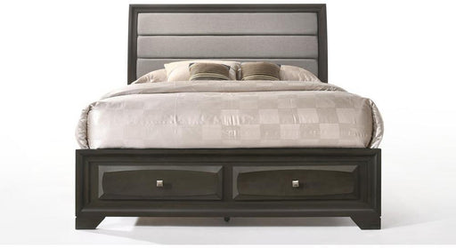 Acme Furniture - Soteris Queen Bed in Antique Grey - 26540Q - GreatFurnitureDeal