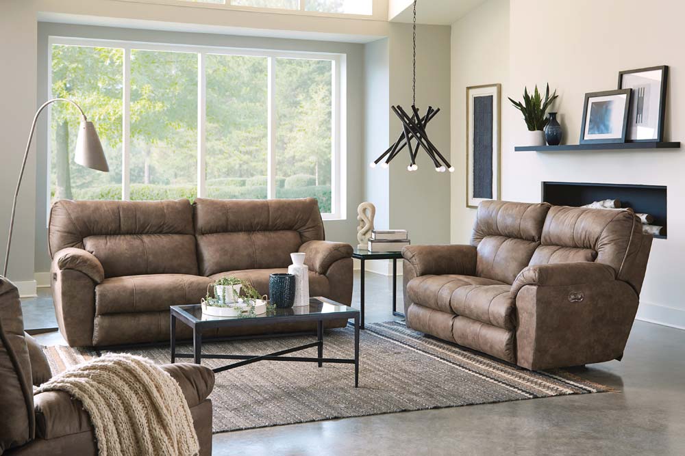 Catnapper - Hollins 3 Piece Power Reclining Living Room Set in Coffee - 62651-652-650-COFFEE - GreatFurnitureDeal