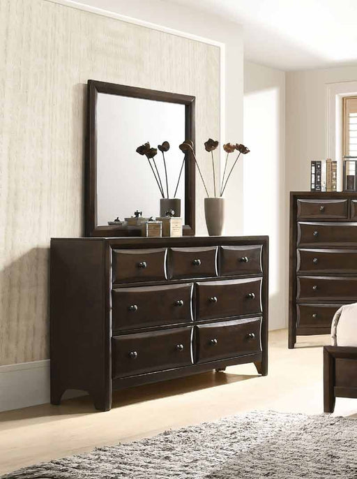 Acme Furniture - Brenta Walnut Dresser with Mirror - 26644-45 - GreatFurnitureDeal
