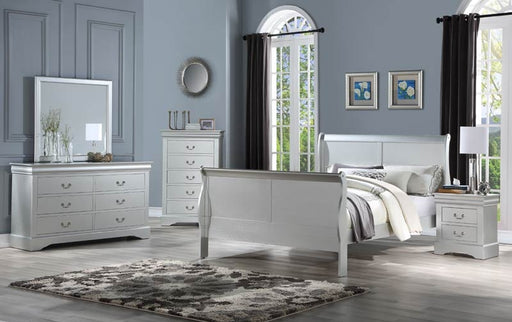 Acme Furniture - Louis Philippe III Platinum 6 Piece Eastern King Bedroom Set - 26697EK-6SET - GreatFurnitureDeal