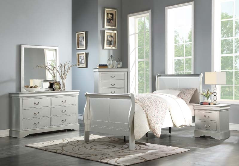 Acme Furniture - Louis Philippe III Platinum 3 Piece Full Bedroom Set - 26715F-3SET