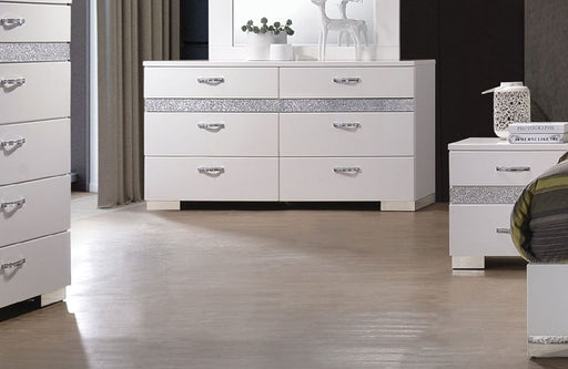 Acme Furniture - Naima II White High Gloss Dresser - 26775 - GreatFurnitureDeal