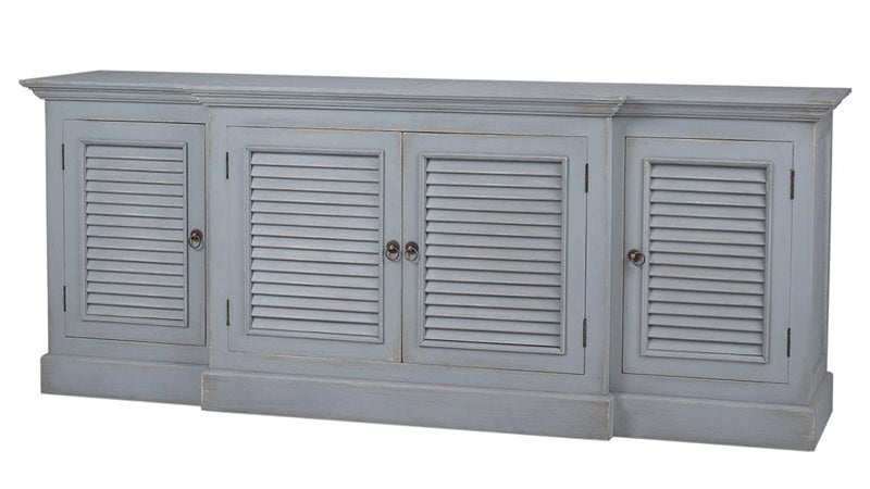Bramble - Shutter Console - BR-26777WGY - GreatFurnitureDeal