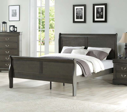 Acme Furniture - Louis Philippe Dark Gray Full Bed - 26805F - GreatFurnitureDeal