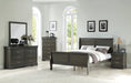 Acme Furniture - Louis Philippe Dark Gray 5 Piece Eastern King Bedroom Set - 26787EK-5SET - GreatFurnitureDeal