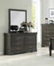 Acme Furniture - Louis Philippe Dark Gray Dresser with Mirror - 26794-95