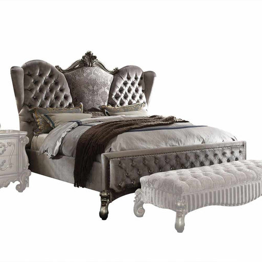 Acme Furniture - Versailles California King Bed in Antique Platinum - 26814CK - GreatFurnitureDeal