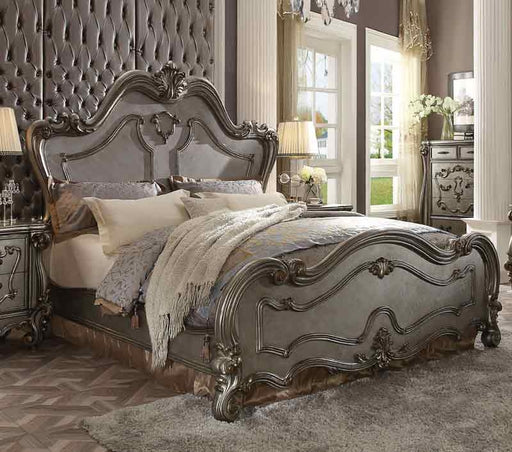 Acme Furniture - Versailles Antique Platinum Eastern King Bed - 26857EK - GreatFurnitureDeal