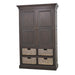 Bramble - Sonoma Storage Cabinet w/ Baskets in Black Wash - BR-FAC-26911BLW-DRW - GreatFurnitureDeal