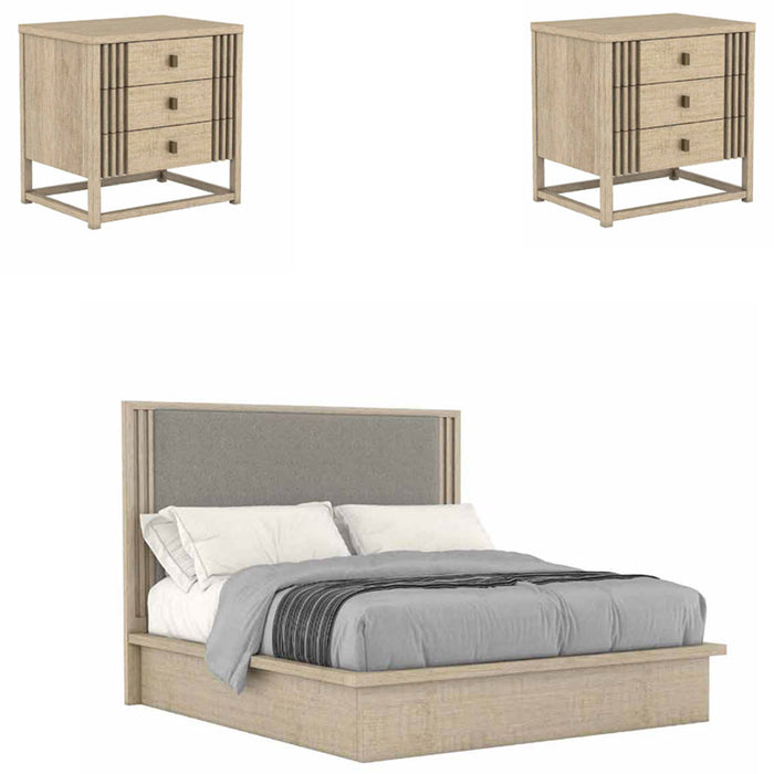 ART Furniture - North Side 3 Piece Eastern King Bedroom Set in Ash Veneer - 269136-140-2556-3SET