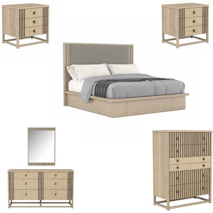 ART Furniture - North Side 6 Piece Queen Bedroom Set in Ash Veneer - 269135-140-2556-6SET