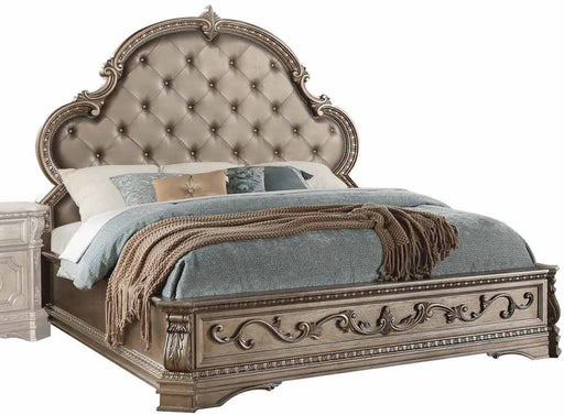 Acme Furniture - Northville Eastern King Bed in Antique Champagne - 26927EK - GreatFurnitureDeal