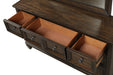 GFD Home - Hamilton King 5-N Piece Storage Bed in Walnut made with Wood - GreatFurnitureDeal