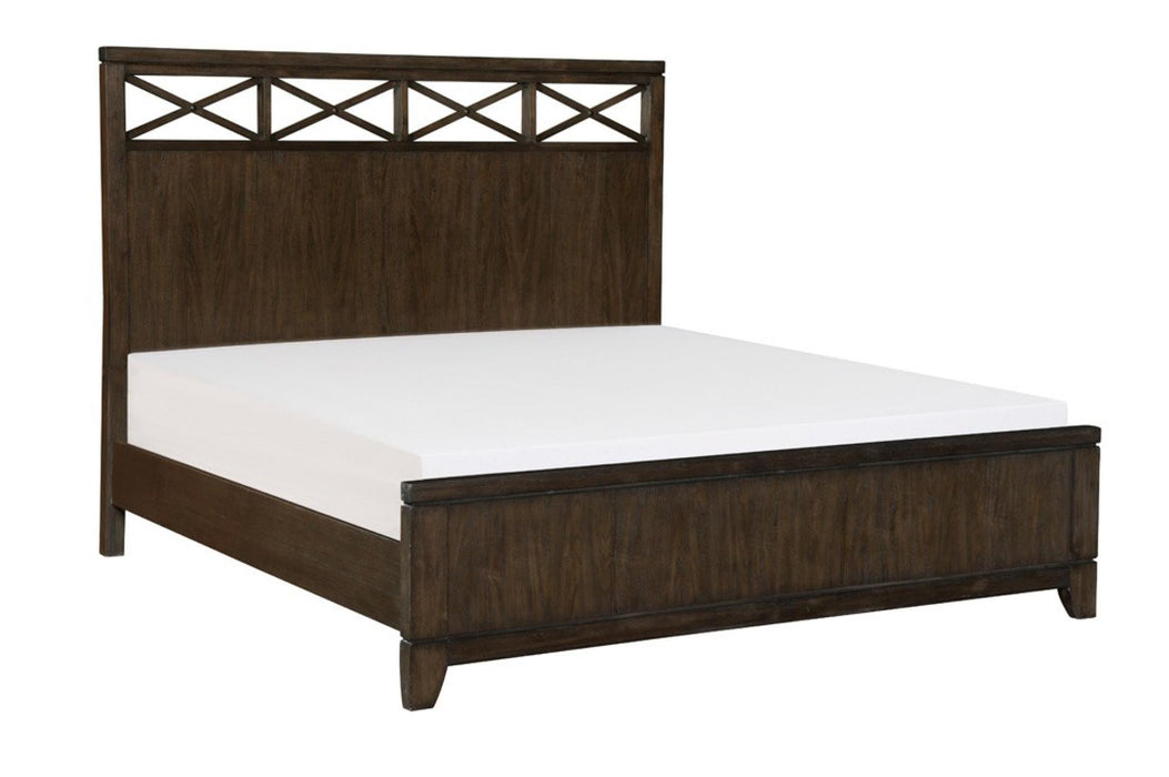 Homelegance - Griggs 5 Piece California King Bed Set in Dark Brown - 1669K-1CK-5SET
