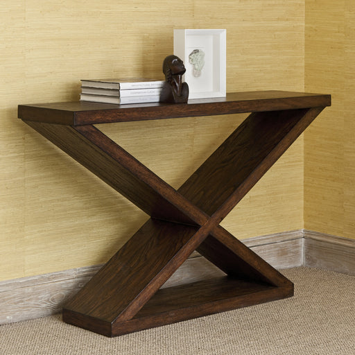 Ambella Home Collection - Salone Scuro Double-V Console Table - 27037-850-001 - GreatFurnitureDeal