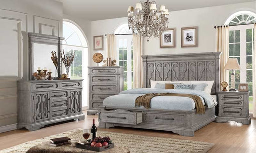 Acme Furniture - Artesia Salvaged Natural 4 Piece Queen Bedroom Set with Storage - 27100Q-4SET