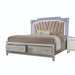 Acme Furniture - Kaitlyn PU & Champagne Queen Bed with Storage - 27230Q - GreatFurnitureDeal