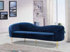 Meridian Furniture - Ritz 3 Piece Living Room Set in Navy -  659Navy-S-3SET - GreatFurnitureDeal