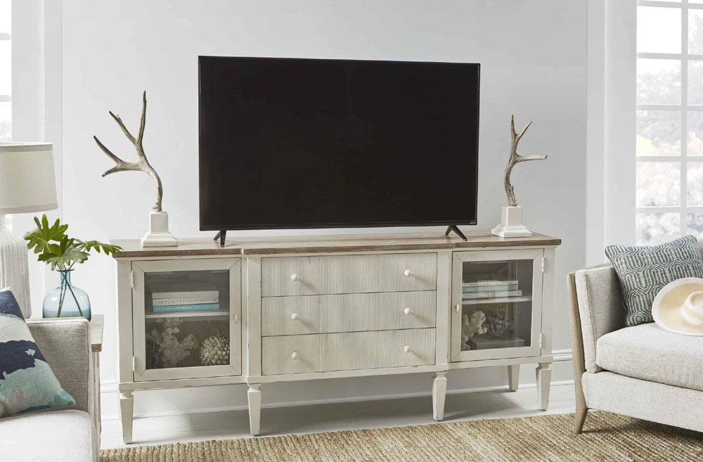 ART Furniture - Palisade Entertainment Console in Vintage White - 273423-2908