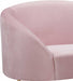 Meridian Furniture - Ritz 3 Piece Living Room Set in Pink -  659Pink-S-3SET - GreatFurnitureDeal