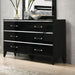 Acme Furniture - Chelsie 6 Piece Eastern King Bedroom Set in Black - 27407EK-6SET - GreatFurnitureDeal