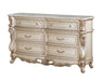 Acme Furniture - Gorsedd Marble & Antique White Dresser - 27445 - Dresser