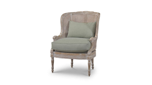 Bramble - French Wing Chair W- Rattan - 27499 - GreatFurnitureDeal