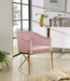 Meridian Furniture - Xavier Velvet Dining Chair Set of 2 in Pink - 763Pink-C - GreatFurnitureDeal