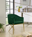 Meridian Furniture - Xavier Velvet Dining Chair Set of 2 in Green - 763Green-C - GreatFurnitureDeal