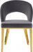 Meridian Furniture - Roberto Velvet Dining Chair Set of 2 in Grey - 765Grey-C - GreatFurnitureDeal