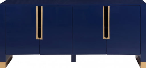 Meridian Furniture - Florence Sideboard-Buffet in Navy Lacquer - 312 - GreatFurnitureDeal