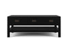 Bramble - Kagu 6 Drawer Coffee Table w- Shelf in Black - BR-27795BBA - GreatFurnitureDeal