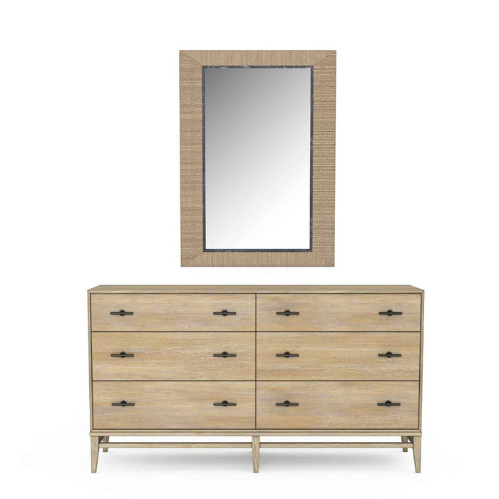 ART Furniture - Frame Six Drawer Dresser with Mirror in Chestnut - 278131-120-2335