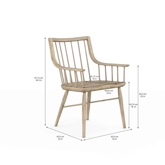 ART Furniture - Frame Windsor Arm Chair in Chestnut (Set of 2) - 278205-2335