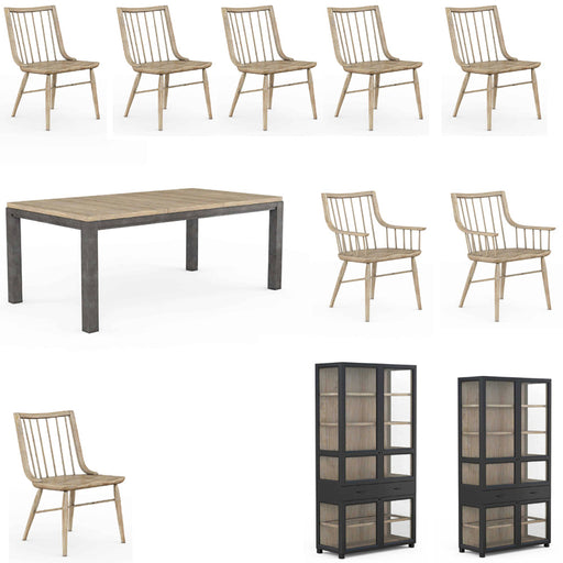ART Furniture - Frame 11 Piece Rectangular Dining Table Set - 278220-04-05-240-2344-11SET - GreatFurnitureDeal