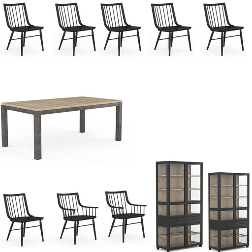 ART Furniture - Frame 11 Piece Rectangular Dining Table Set - 278220-204-205-240-2344-11SET - GreatFurnitureDeal