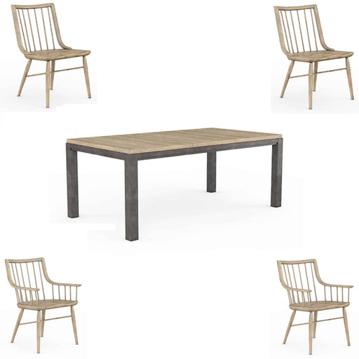 ART Furniture - Frame 5 Piece Rectangular Dining Table Set - 278220-04-05-2344-5SET - GreatFurnitureDeal