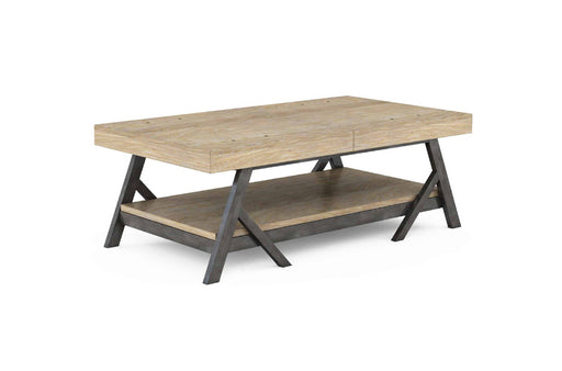 ART Furniture - Frame Sliding-Top Cocktail Table in Almond & Antique Silver - 278320-2344 - GreatFurnitureDeal