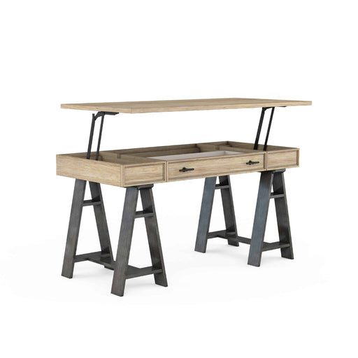ART Furniture - Frame Writing Desk in Chestnut & Antique Carbon - 278421-2335 - GreatFurnitureDeal